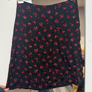 brandy floral mini skirt